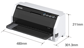 產品外觀尺寸 - Epson LQ-106KFII產品規格