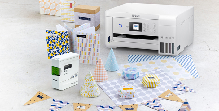 配合家庭照片打印機，製作豐富多彩的禮品裝飾 - Epson LW-C410產品功能