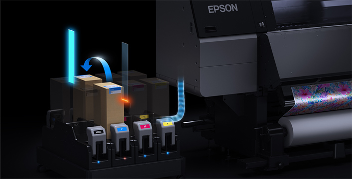 大容量落地式供墨係統 - Epson SC-F10080產品功能
