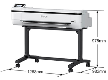 產品外觀尺寸 - Epson SureColor T5180M產品規格