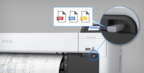 U盤直接打印 - Epson SC-T5780D產品功能