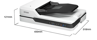 產品外觀尺寸 - Epson DS-1660W產品規格