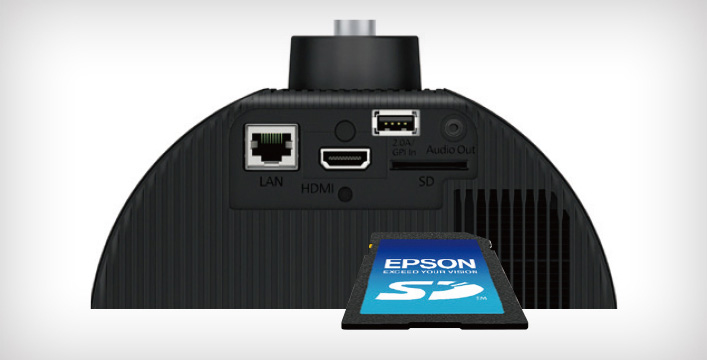 支持SD卡信號輸入 - Epson EV-115產品功能