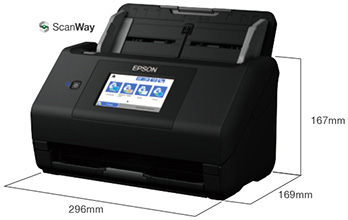 產品外觀尺寸 - Epson ES-580W產品規格
