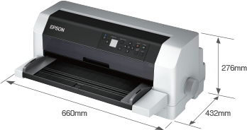 產品外觀尺寸 - Epson DLQ-3500KII產品規格