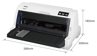 產品外觀尺寸 - Epson LQ-601K產品規格