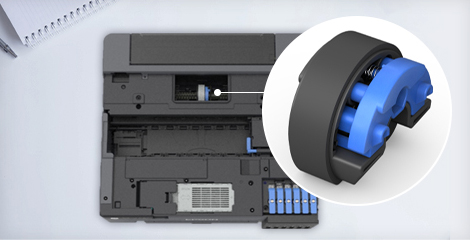 搓紙輪可自行更換，無懼海量打印