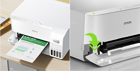 出紙口靈活蓋板