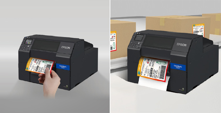 創新剝離器設計:小批量作業手動粘貼標簽 - Epson CW-C6530P產品功能