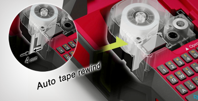 色帶回卷功能 - Epson LW-Z900產品功能