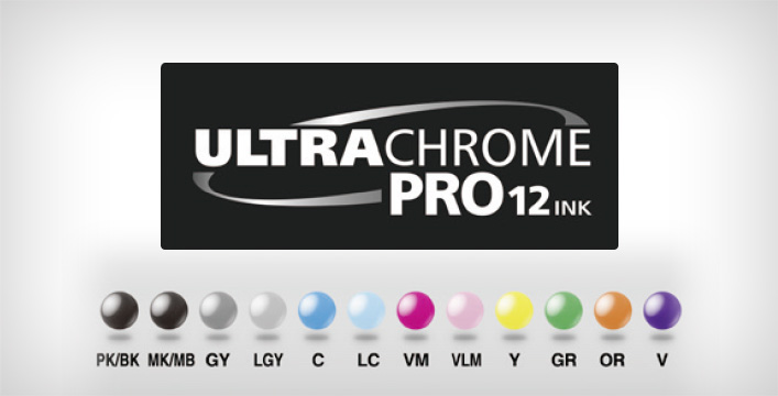 愛普生新一代12色顏料墨水“活的色彩PRO” - Epson SureColor P7580產品功能