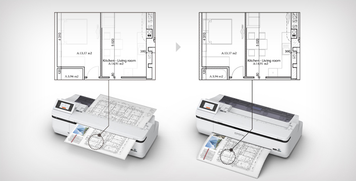愛普生自主品牌內置掃描儀，高質量掃描、複印 - Epson SC-T3180M產品功能