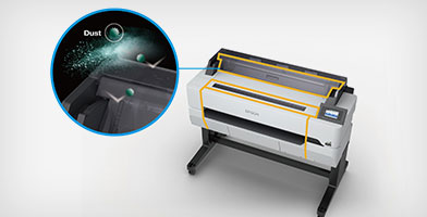 防塵裝置保障穩定性 - Epson SureColor T5180產品功能
