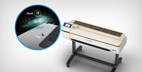 防塵裝置保障穩定性 - Epson SC-T5180M產品功能