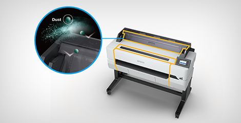 防塵裝置保障穩定性 - Epson SureColor T5480M產品功能