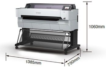 產品外觀尺寸 - Epson SureColor T5180產品規格