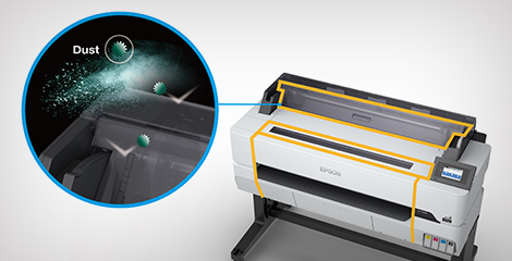 防塵裝置保障穩定性 - Epson SureColor T5485產品功能