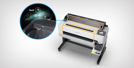 防塵裝置保障穩定性 - Epson SureColor T5485D產品功能
