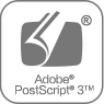 支持Adobe PostScript 3