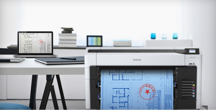 支持“一鍵轉藍”、“藍圖紅章” - Epson T7680D產品功能