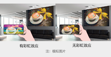 無彩虹現象和色階斷層 - Epson CB-805F產品功能