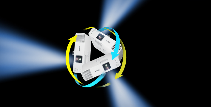 360°全方位安裝 - Epson CB-L250F產品功能