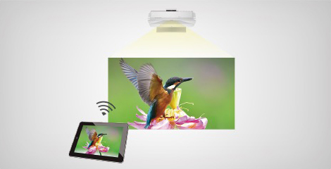 通過Miracast功能進行無線連接 - Epson EB-810E產品功能