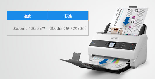 高速雙麵 黑彩同速 - Epson DS-870產品功能