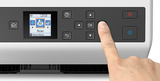 彩色LCD顯示屏 便捷的任務選擇 - Epson DS-970產品功能