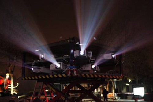 演繹曆史長河--無錫古運河博物館外牆投影案例