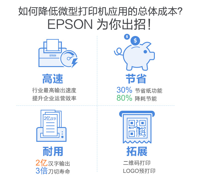 如何降低微型打印機應用的總體成本？ EPSON 為你出招！