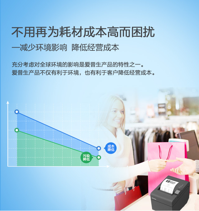 不用再為耗材成本高而困擾——減少環境影響，降低經營成本。